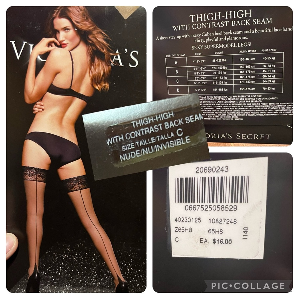 Garter Belt and 6 Pairs of Thigh Highs - Picture 3 of 7